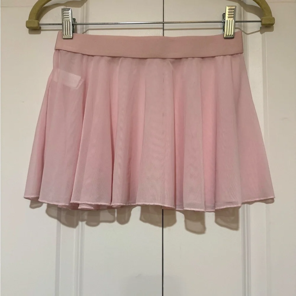 Justice Light Pink Mini Skirt sz XL Girls